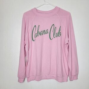 Buddy Loe Cabnna Blue Pink Sweater Women's Size Small